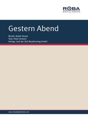 cover image of Gestern Abend